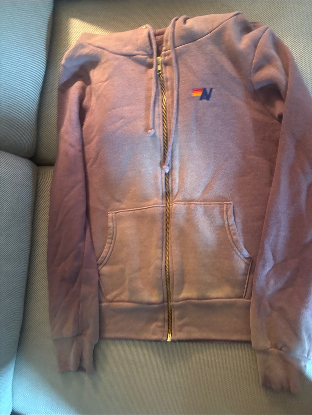 Aviator Nation Hoodie in faded purple
